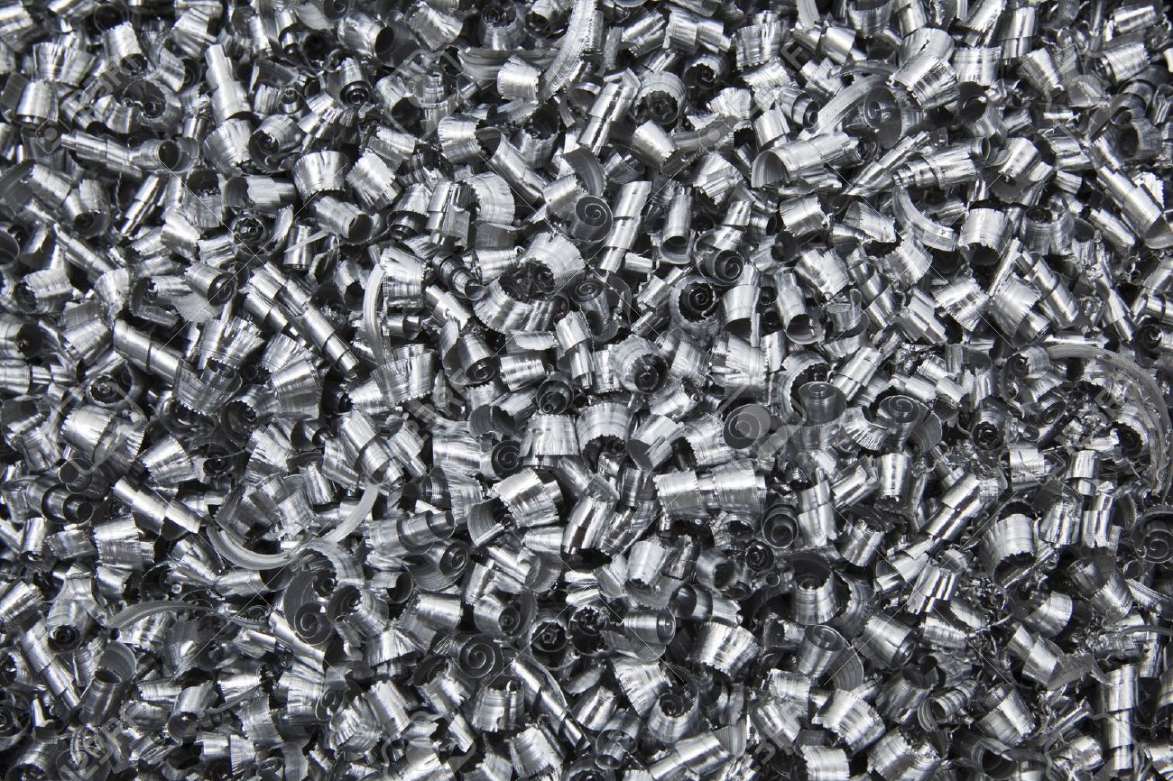 7493765 Close up of scrap metal chips Stock Photo recycling